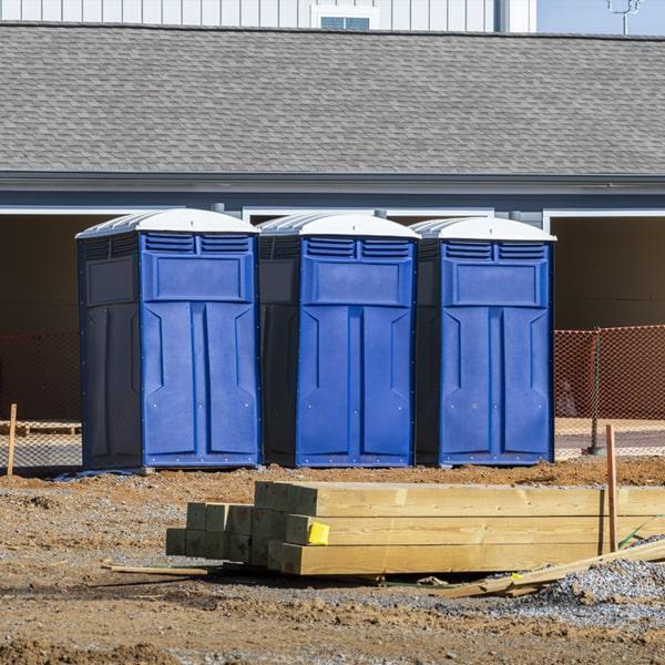 Heavy-duty construction site porta potty in Ellsworth, Maine