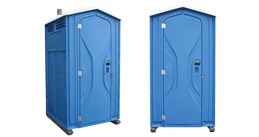 Long-term porta potty units on site in Ellsworth, Maine